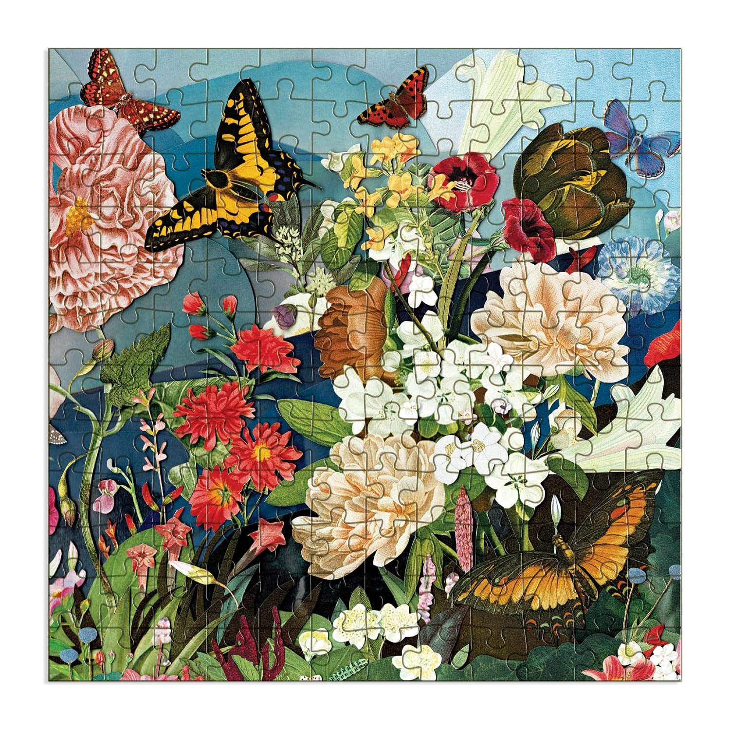Amazon.com: Galison Butterfly Blooms Wood Puzzle, 144 Pieces, 8.75